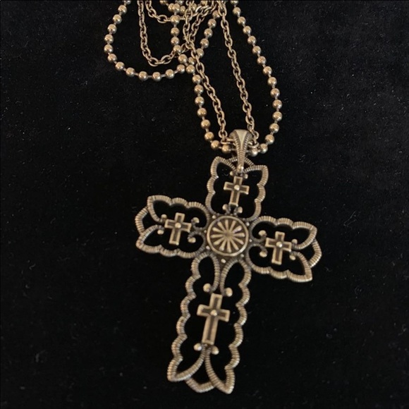 NWOT MONTANA SILVERSMITH CROSS NECKLACE - Picture 3 of 3